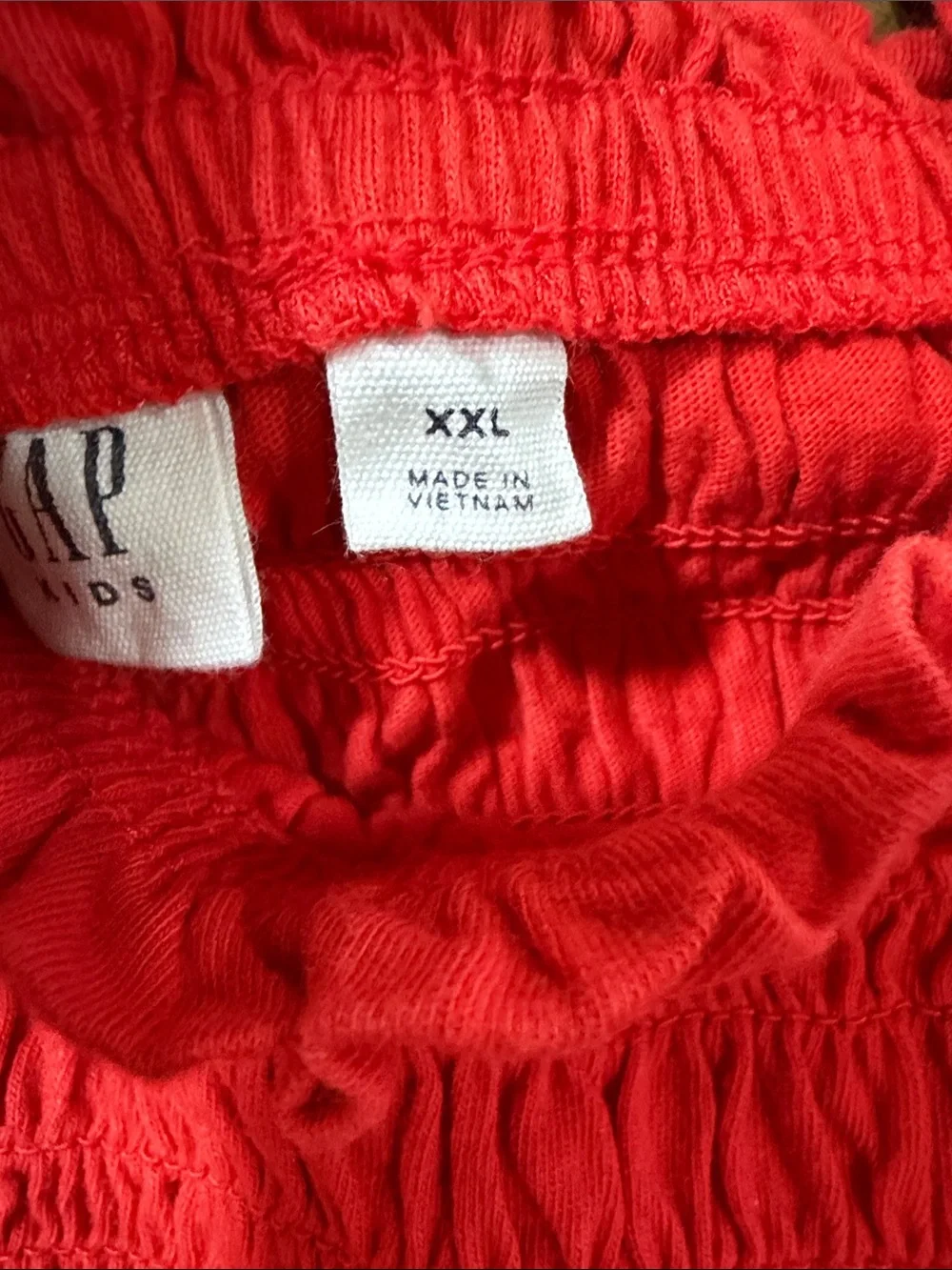 GAP KIDS Red Smocked Ruffle-Strap Camisole